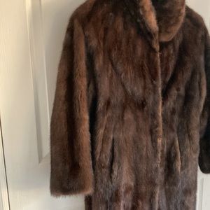 Elegant Brown Fur Coat